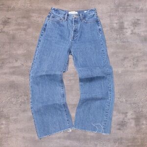 Denim Form Baggy Wide Legged Relax Fit Crazy Y2K Style Midwash Denim Pant's